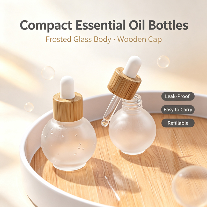 Luxury Skincare Packaging - Botella de Vidrio con Gotero en